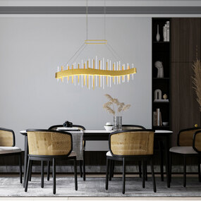 Millipede Linear Chandelier by CWI Lighting