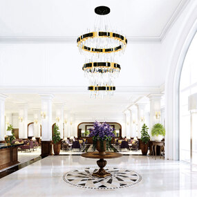 Aya 3-Tier Chandelier by CWI Lighting