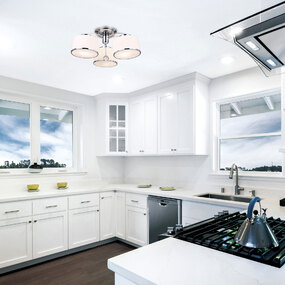 Frosted Ceiling Light by CWI Lighting