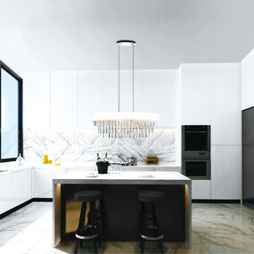 Franca Linear Chandelier by CWI Lighting