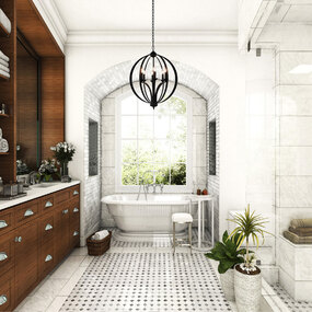 Drift Chandelier by CWI Lighting