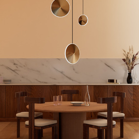 Chrona Cluster 3-Light Circular Dish Pendant