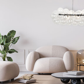 Comet Linear Chandelier by Dainolite