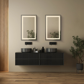 Framed Color-Selectable LED Mirror