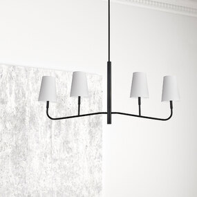 Eleanor Linear Taper Shade Chandelier