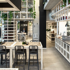 111 Navy Collection Bar/ Counter Stool by Emeco