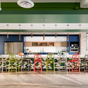 111 Navy Collection Bar/ Counter Stool by Emeco