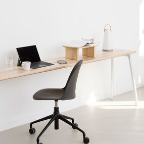 Alfi Work Swivel Chair with Casters by Emeco