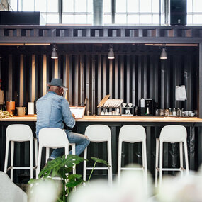 Broom Bar / Counter Stool by Emeco