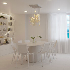 Rinkle Linear Multi Light Cluster Pendant by Et2