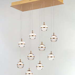 Swank Linear Multi-Light Pendant