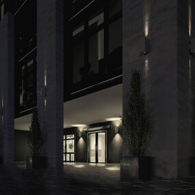 Sera Up / Down Outdoor Wall Light by Bruck