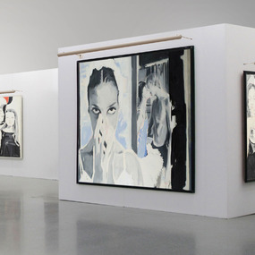 Kurve Display Sign with Feed Thru Stem by Edge Lighting by PureEdge Lighting