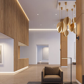 E4 Pro 4IN SQ Bevel Adjustable Flangeless Trim by Visual Comfort Architectural