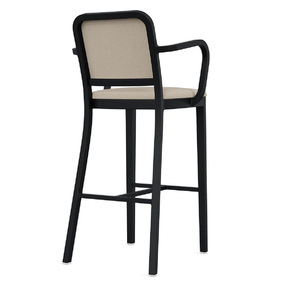 Navy Outdoor Officer Bar / Counter Stool with Arms