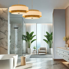 Textile Narberth Pendant by Justice Design