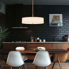 Textile Genova Color-Select Semi Flush/Pendant