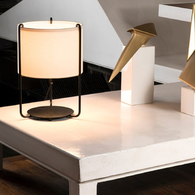 Drum Table Lamp