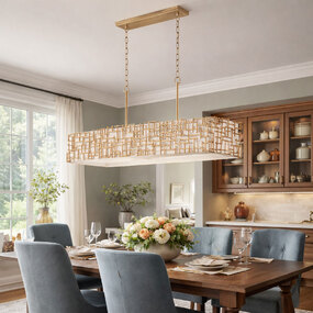 Farrah Linear Chandelier by Fredrick Ramond