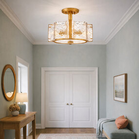 Florian Semi Flush Ceiling Light by Fredrick Ramond