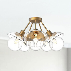 Francesca 5-Light Semi Flush Ceiling Light