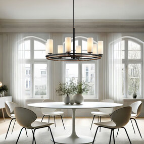 Fusion Tilburg Chandelier by Justice Design