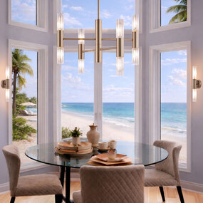 Fusion Rimini Chandelier by Justice Design