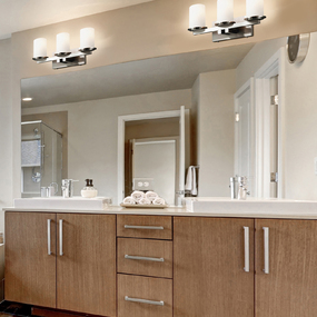 Fusion Dakota 3LT Cylinder Bathroom Vanity Light