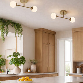 Fusion Noho Convertible Semi Flush Ceiling Light by Justice Design