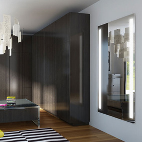 Fusion Lighted Wardrobe Mirror by Electric Mirror