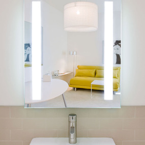 Fusion Rectangle Lighted Mirror by Electric Mirror