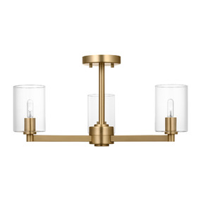 Fullton Glass Semi Flush Ceiling Light