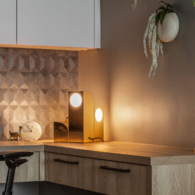 Gypsum Table Lamp by Kuzco Lighting