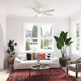 Anisten Low Profile Ceiling Fan with Light