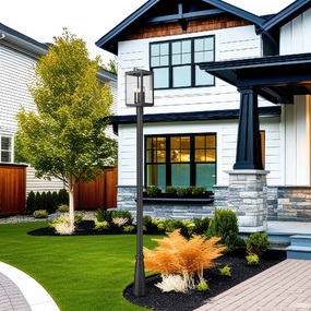 Hartwell Outdoor Post Light with Ornate Post