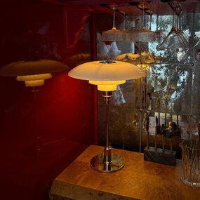 PH 3 1/2 - 2 1/2 Glass Table Lamp