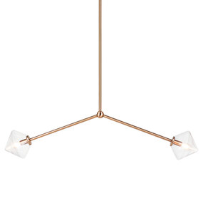 Novo Diamond 2-Light Linear Pendant