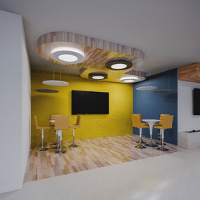 Jazz Acoustic Ceiling Light by Bruck