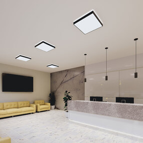 Jazz Square Ceiling Light Fixture by Bruck