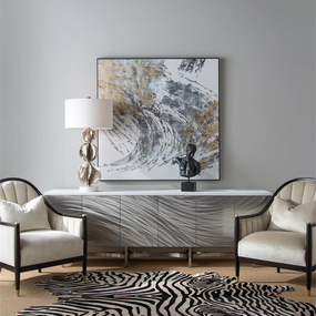 Three Flowing Wave Table Lamp by John-Richard