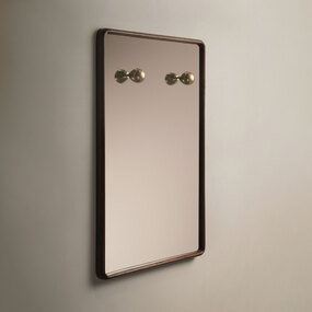 Knob Rectangular Mirror
