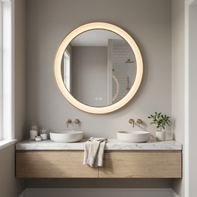 Chopin Round LED Illuminated Mirror