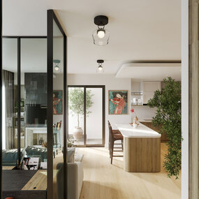 Leota Semi Flush Ceiling Light