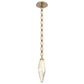 Rock Crystal Oval Chain Pendant