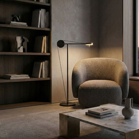 Cercle et Trait Standing Reading Light by CVL Luminaires