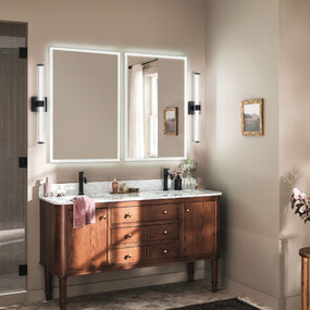 Laurene Fluted Bathroom Vanity Light