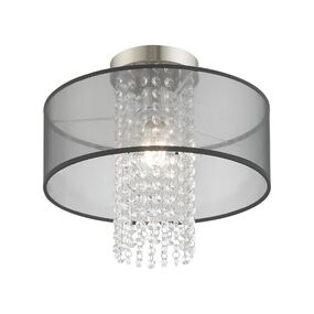 Bella Vista Black Semi Flush Mount