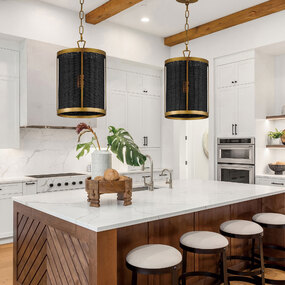 Rattan Pendant by Maxim Lighting