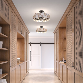 Ravelin Semi Flush Ceiling Light by Metropolitan Lighting