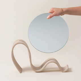 Wavee Table Mirror